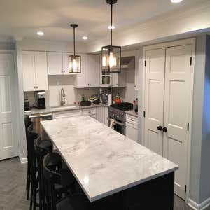 Samples of our work. We are a full service electrical contracting company. We can light up your kitchen counters. We can also make it easier to see...
