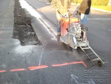 Asphalt Repiar This is a asphalt repair project that was performed by Empire Parking Lot Services in 2012. It included paving, seal coating, and parkin