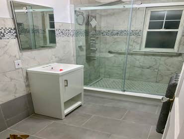 Photos by A& N Developments LLC #1 The project includes a complete remodel of the existing bathroom. Work will involve demolition and removal of existi