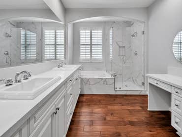 Bathroom Remodel-Carlsbad We expanded the walk-in shower, updated the plumbing for a flawless experience, and created a spa-like atmosphere with a new 