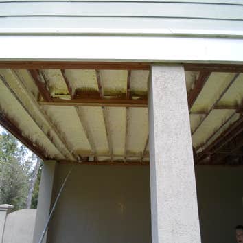Spray Foam pictures Spray foam is a great way to double the structural stability of your walls and it creates a barrier that air or moisture can't pene
