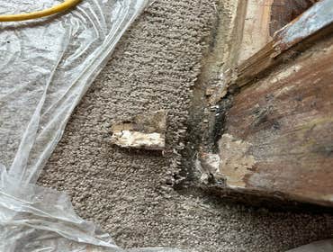Water Mitigation This project was a roof leak the photos show initial inspection to post demo.