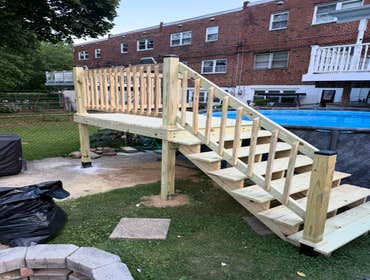 Photos by Grace & Grit Construction LLC #3 Custom pool deck