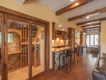 Rustic Finished Basement