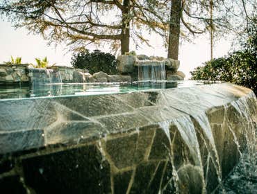 Stone Spa & Waterfall