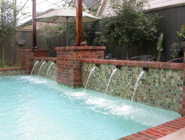 Lemuth Pool Project This small backyard was transformed into a relaxing luxury pool retreat that provides lots of southern hospitality. The eye is dr