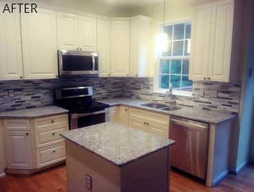 Photos by Chesapeake Construction, Inc #7 Renovating a small kitchen can be a rewarding project, as it allows you to maximize the space and improve fun