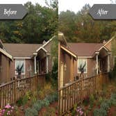 Before and after metal roof
