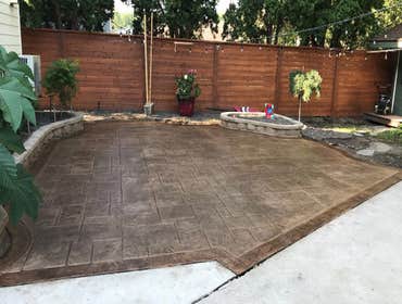 Stamped and Colored Concrete Projects