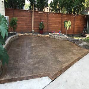 Stamped and Colored Concrete Projects