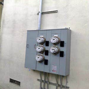 Photo(s) from Del's Electric Exterior panel boxes and EV chargers installed by del's electric