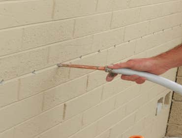What we do These pictures give you an idea of what we do when we insulate your block walls.