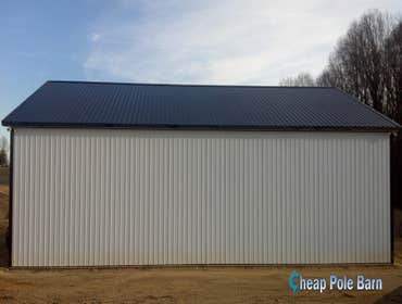 Cheap Pole Barn Project 1Cheap Pole Barn Pole Buildings Garage : ‘The Tony Goddard’ Building Dimensions : 50'W x 60'L x 16'H
(3) 12'W x 14'H Garage Doo