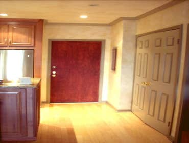 Faux Wood Door - Color Wash Walls
