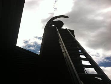 Chimney lining system install