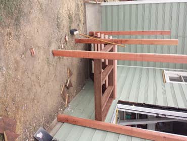 Window to Door with Porch - During