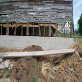 Barn Foundation We completely ripped out the foundation on this barn wall, then replaced it with a much heartier concrete and beam configuration to kee