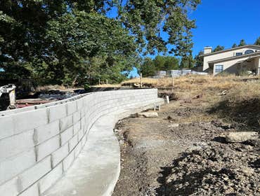 CMU block wall