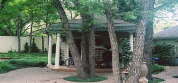 RICHARDSON GAZEBO THESE PEOPLE HAD A NEW POOL, AND WANTED A BATHROOM/CHANGING AREA NEAR THE POOL. THIS GAZEBO WAS 22' OCTAGON, HALF WAS A SHADED LOUNGI