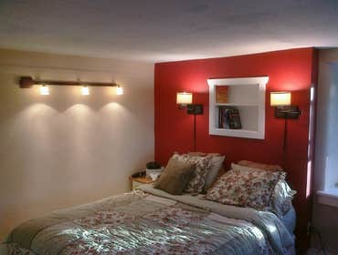 Bedroom remodel with built-in