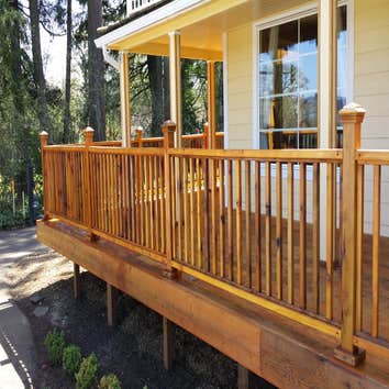 Front porch Cedar.