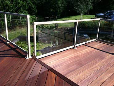 Deck re-cover with Mahogany