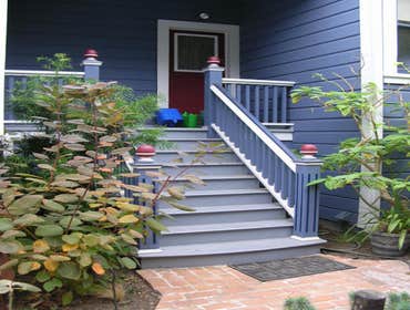 Entrance stairs to two units