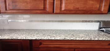 Installation of Cabinets, countertop, backsplash and appliances