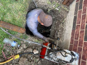 Photos by Firm Foundation Repair #1 Exterior steel piers installed