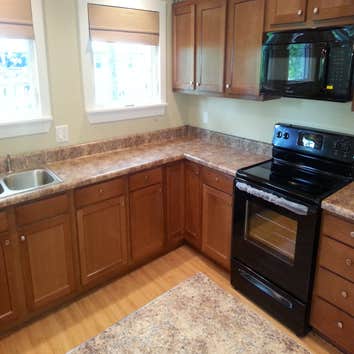 new cabinets and countertops,