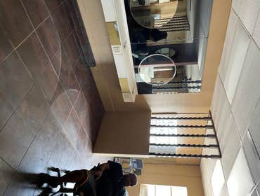 Photos by F Squared LLC #1 Renovated Beauty Salon
Demolition, framing, electrical, plumbing, drywall, paint, trim and flooring, also set up styling st