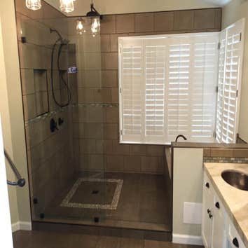 Offset Tile Bathroom Remodel 2