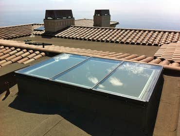 Custom low-e glass skylight
