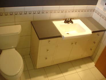 with heated floor