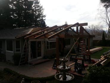 Patio Cover - During
