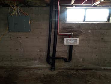 addition washer in basement
