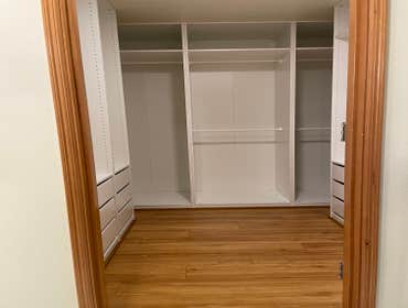 Walk-In Closet Upgrade Walk-In closet makeover with IKEA Pax Closet system.