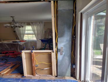 Rewiring during construction