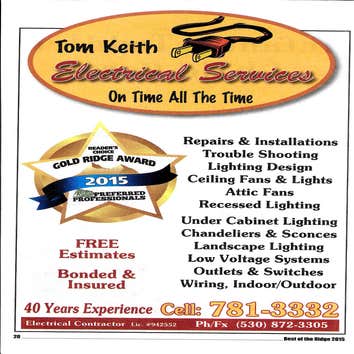 Tom Keith Electrical Services Projects