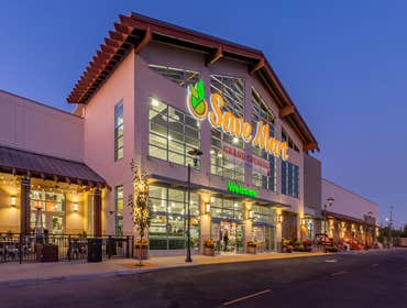 Save Mart Supermarket The new Save Mart store #001 consists of the ground-up construction of a 54,100 square foot Save Mart grocery store. This store w