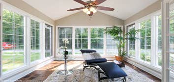 Sun room office