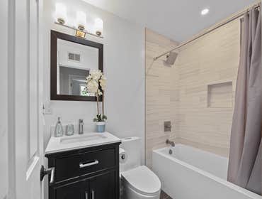Bathroom Remodeling We transformed this bathroom and created the perfect spa-like experience. We completely removed the old bathroom and remodeled it. 