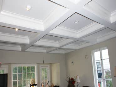 Coffered Ceiling (old garage)