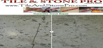 Travertine tile repair