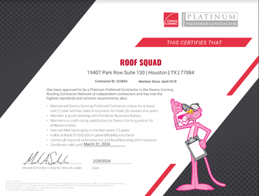 OC Certificate.