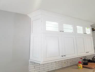 All white marble kitchen