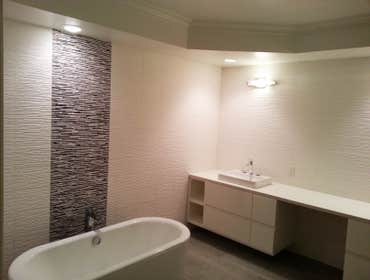 Master Bathroom Renovation & Selective Home Upgrade: West LA Located in West LA, this project focused on a full renovation of a spacious master bathroo