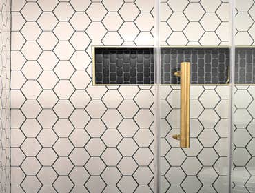 Bathroom remodel - San Diego 92119 We recently had the privilege of completing a stunning bathroom remodel, with the goal of crafting a modern, functio