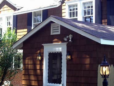 Project 1, building a basement with a powder room, Project 2, restoration of ceder shingles & shutters Framing over concrete, installing electric ligh