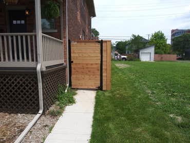 Custom Spaced Horizontal Cedar
